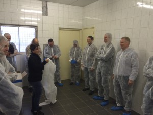 Members of the Value Creation Group preparing to visit a pig farm installed with PLF technology.